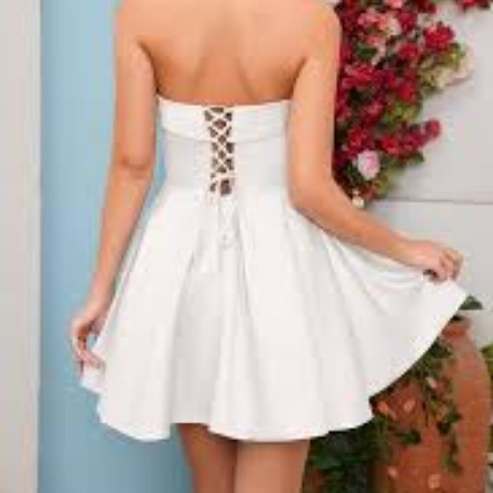 StarRovelex White Short Party Cocktail Dress/Size 6